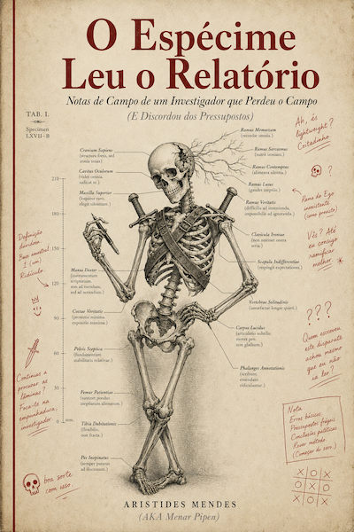 Capa de O Espécime Leu o Relatório